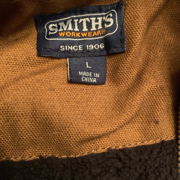 Smith’s Workwear NWT Cotton Canvas and Sherpa Size Large Jacket - Picture 6 of 6